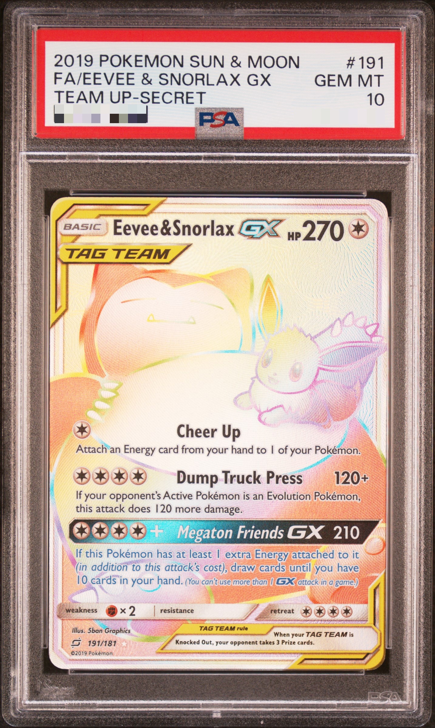 Image of FA/EEVEE & SNORLAX GX