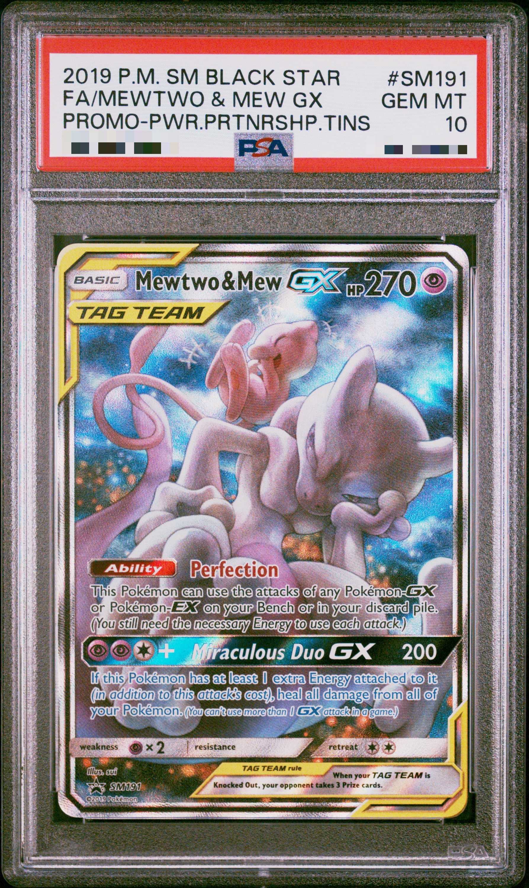 Image of FA/MEWTWO & MEW GX