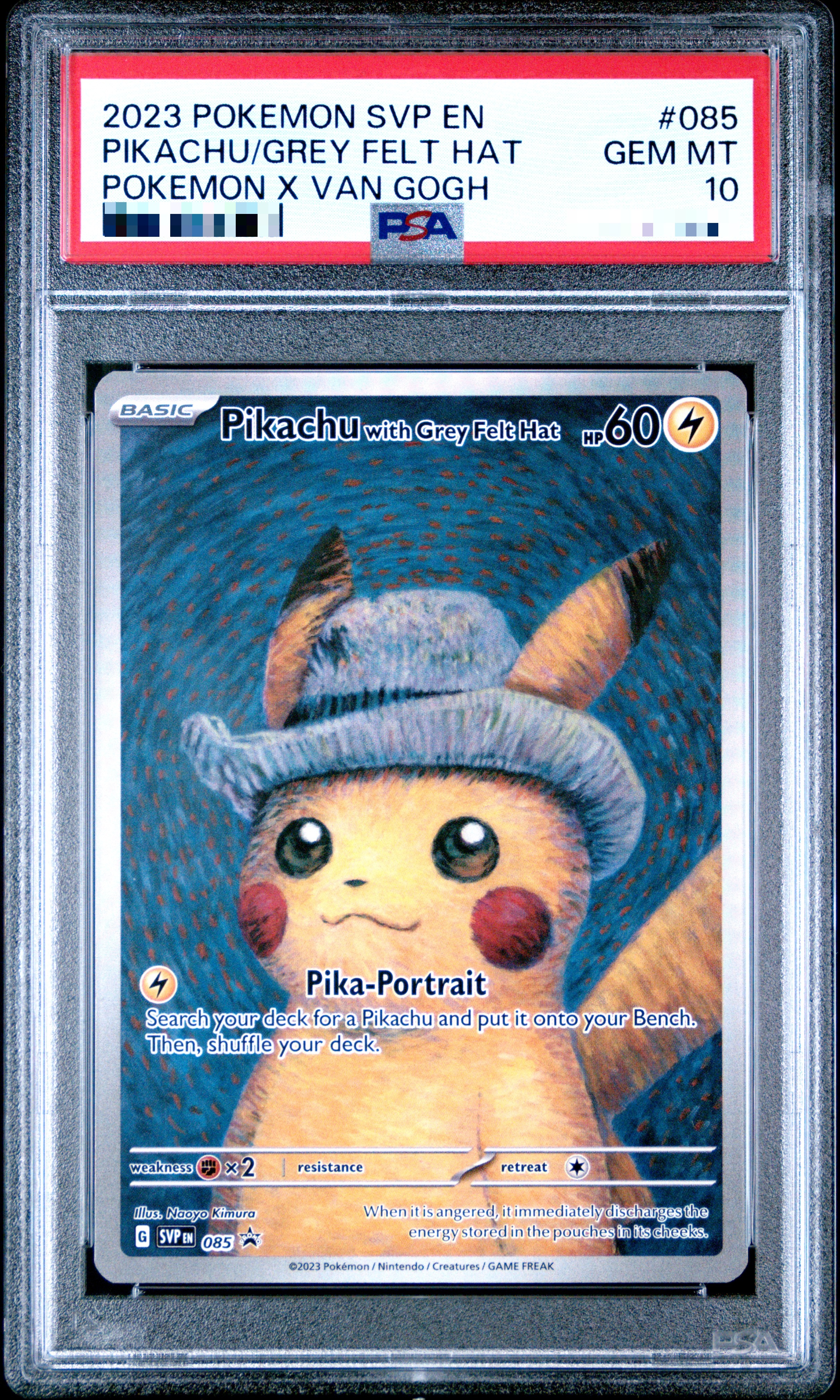Image of PIKACHU/GREY FELT HAT