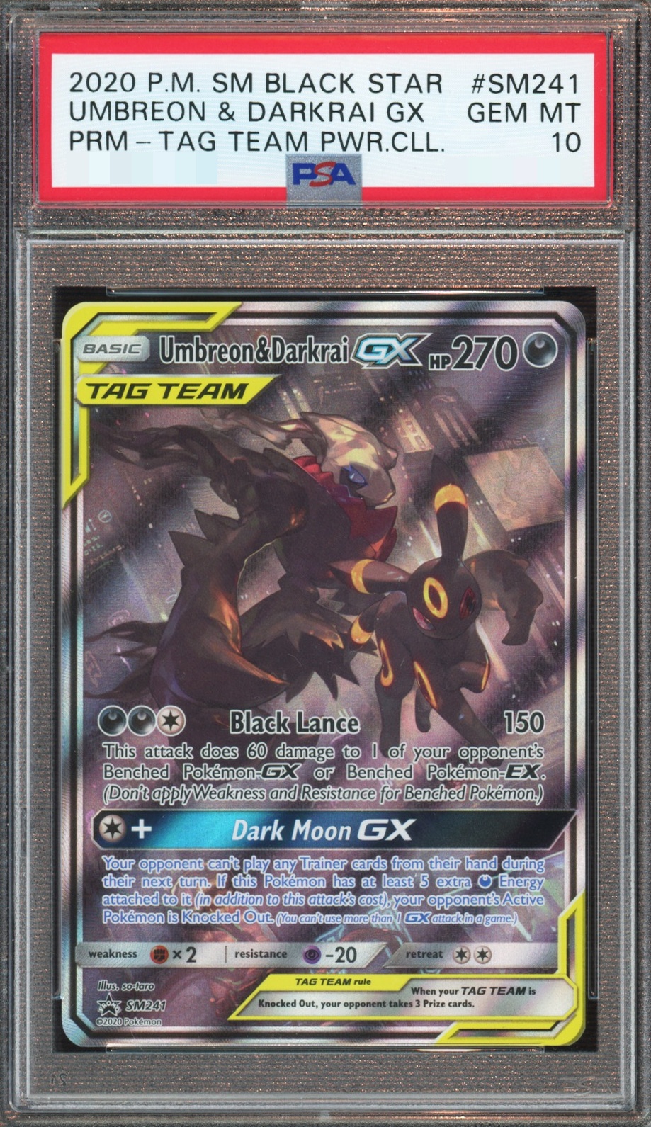 Image of UMBREON & DARKRAI GX